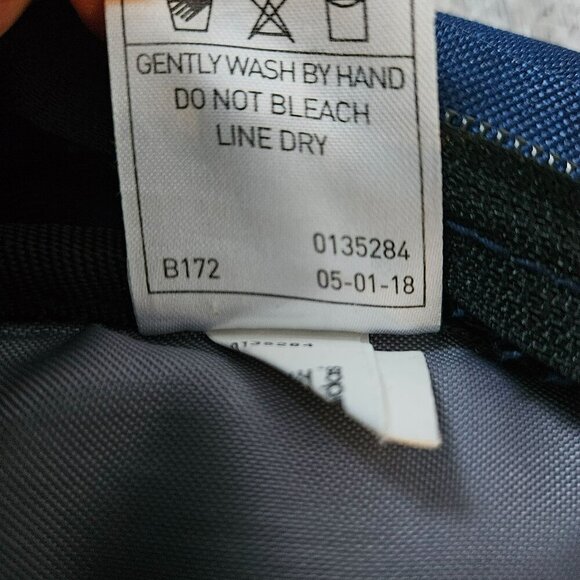 Adidas Classic Navy 3 Stripe Backpack Front Zip Pocket & Side Mesh Pockets Bag - Picture 9 of 16